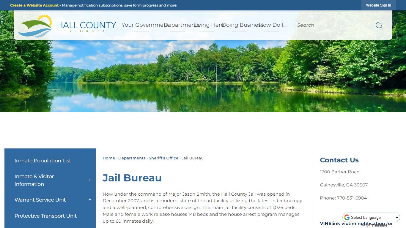 Jail Bureau | Hall County, GA - Official Website