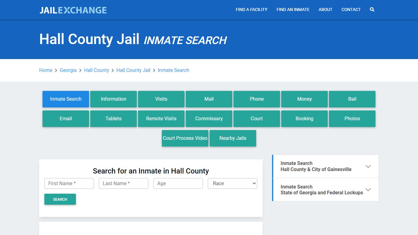 Hall County Jail, GA Inmate Search: Roster & Mugshots